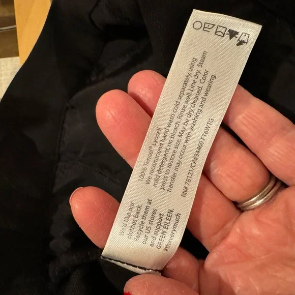 Eileen Fisher Twill Wide-leg Pants - Picture 5 of 6